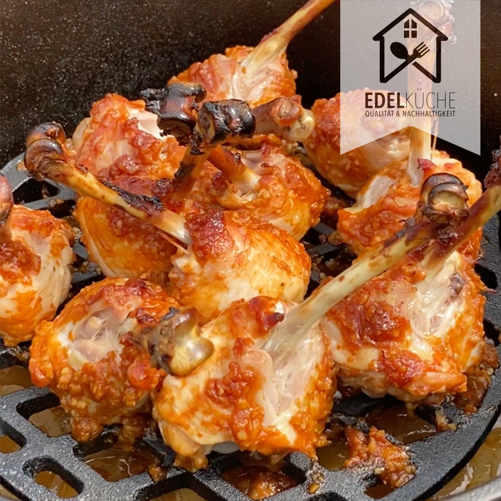 Drumsticks Knobi im Dutch Oven - Rezept - EdelKüche