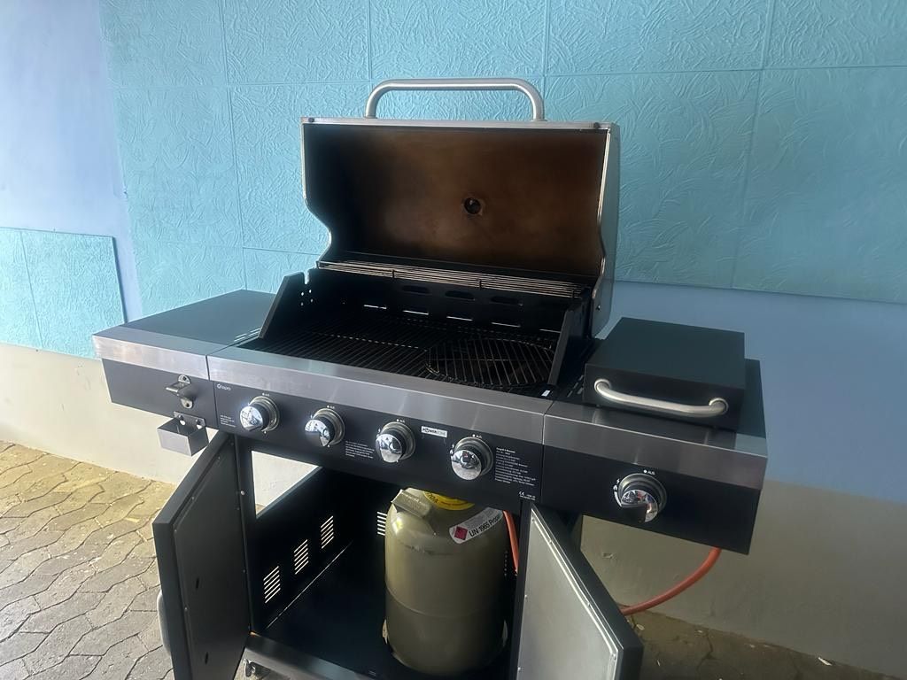 GRILLMEISTER Gasgrill 4plus1 Brenner 19.7 kW Grillrost