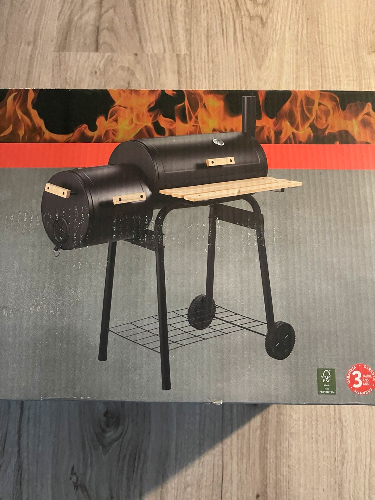 GRILLMEISTER Holzkohle-Smokergrill »GMS 92 A1«