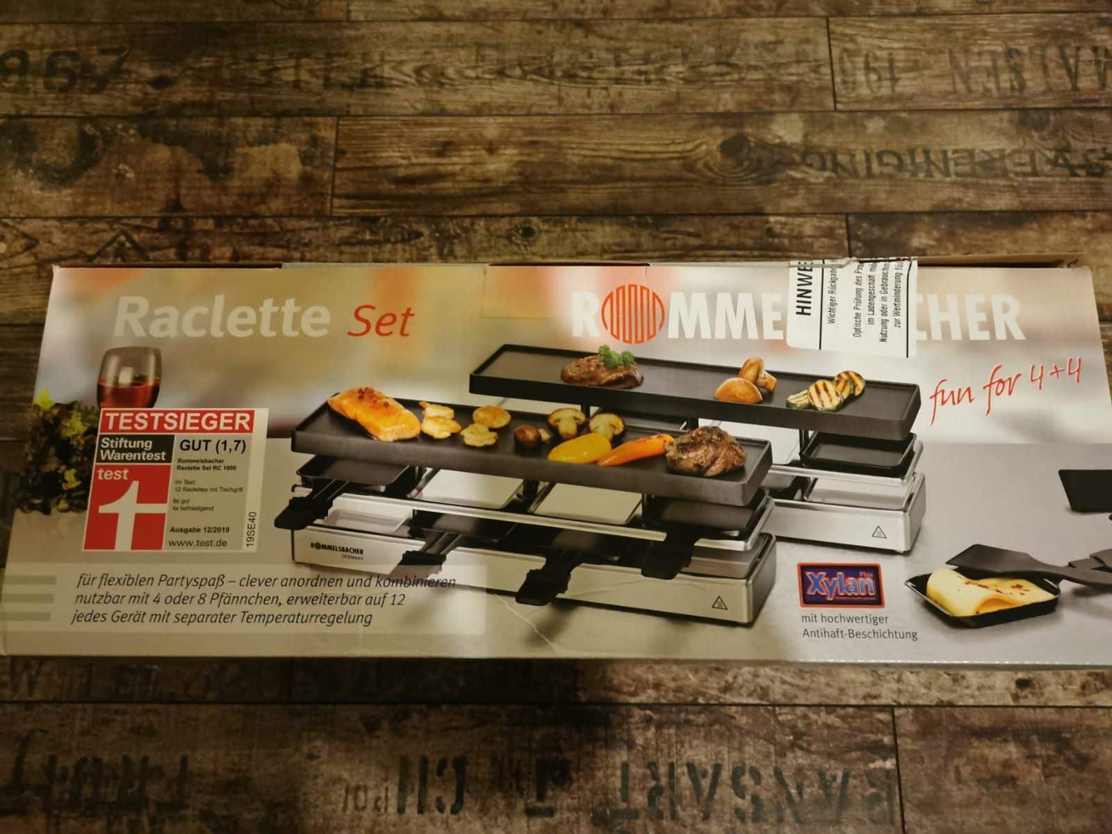 ROMMELSBACHER RC 1600 Raclette-Grill fun for 4+4