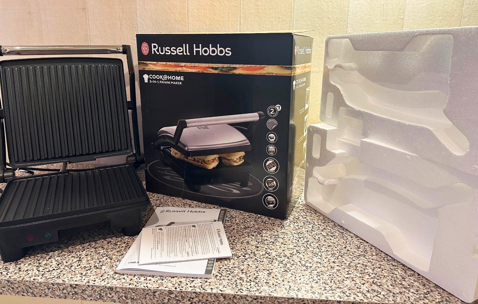 Russell Hobbs Inspire 3-in-1 Kontaktgrill Toaster