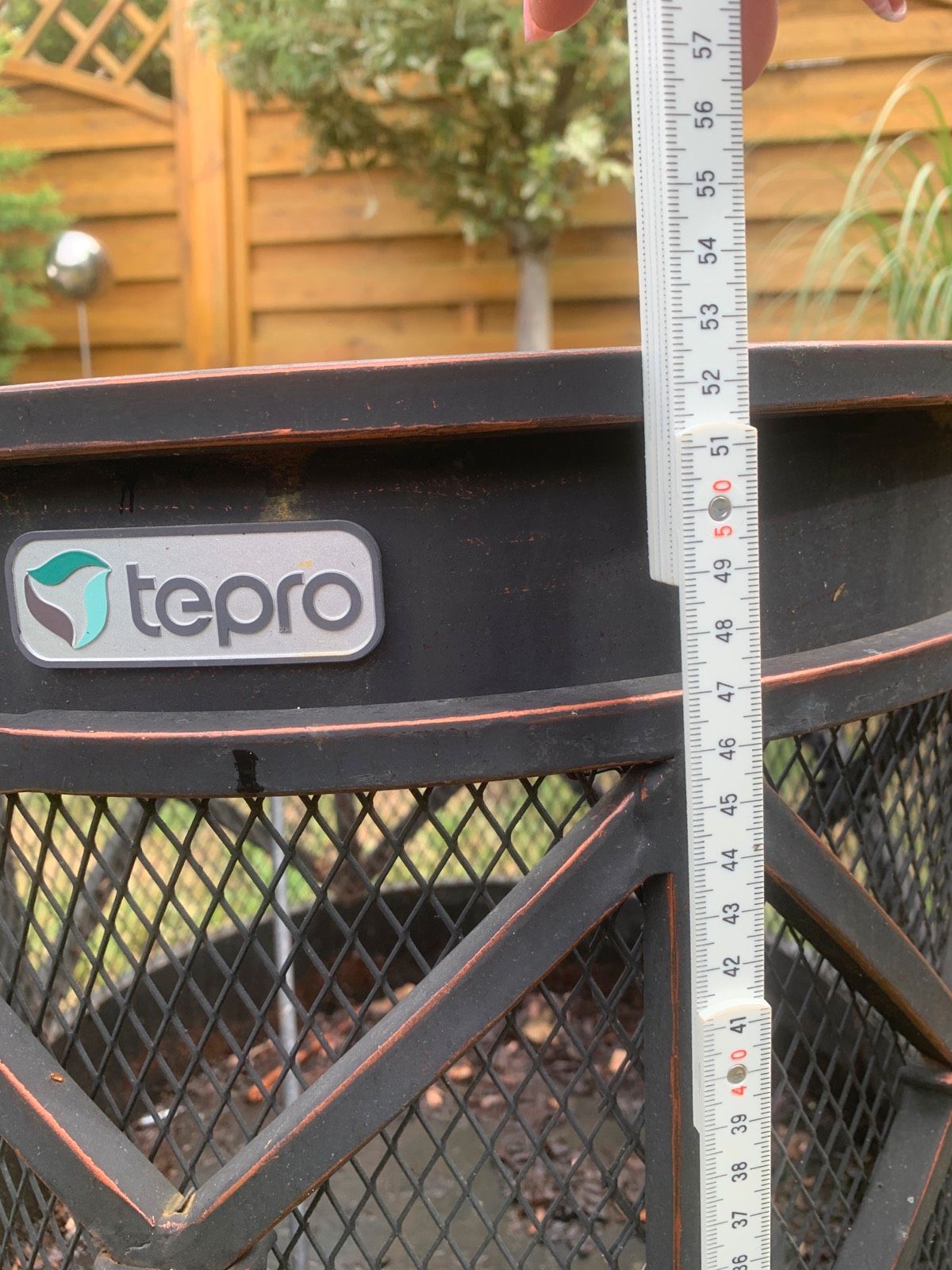 TEPRO Design-Feuerkorb Milburn Test