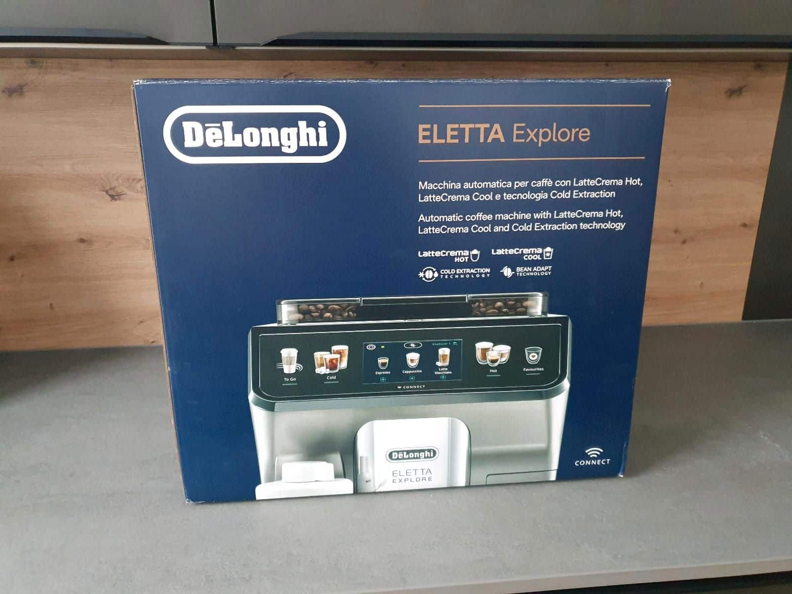 Delonghi ECAM 45086T Eletta Explore Cold Brew Verpackung