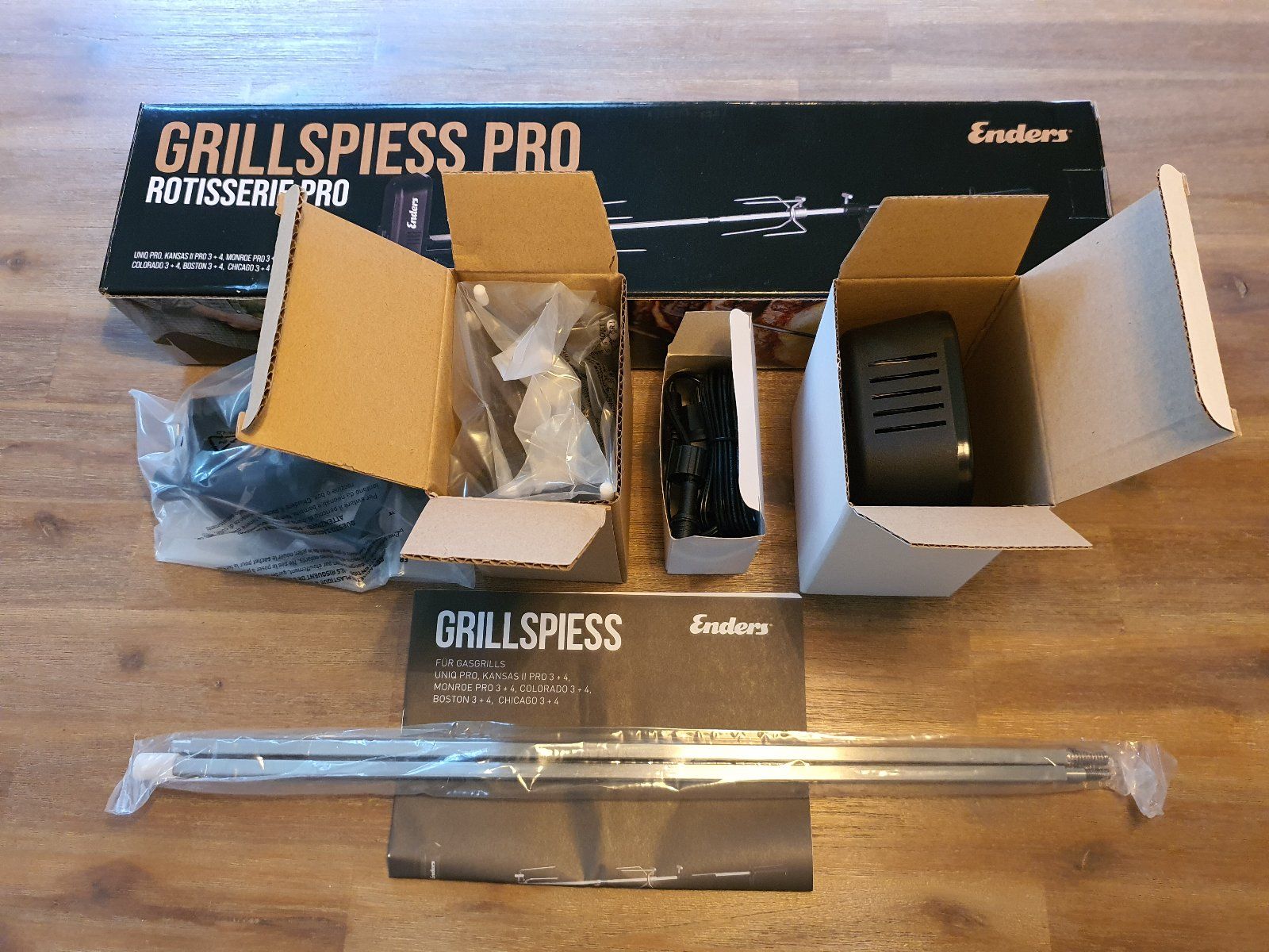 Enders® Grillspieß 7976 für Gasgrill KANSAS 4-Brenner Test