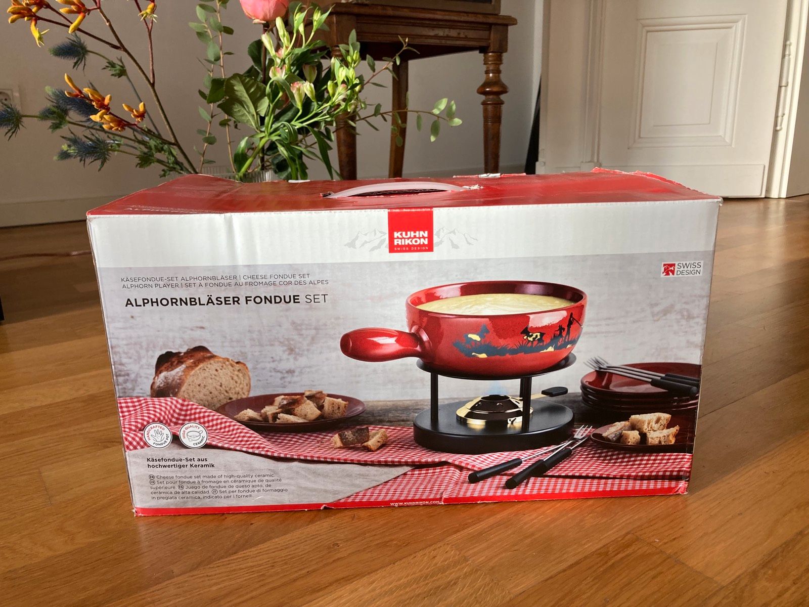 KUHN RIKON Käsefondue Set Alpenweide Verpackung