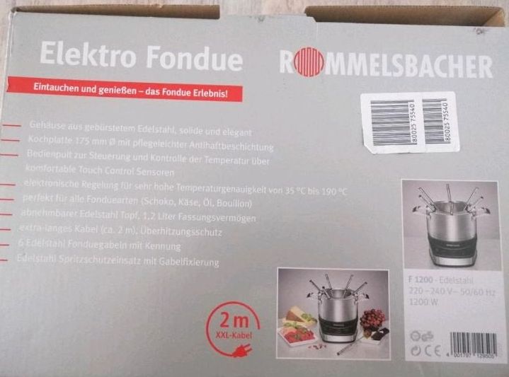 ROMMELSBACHER F 1200 Elektro Fondue Set Test