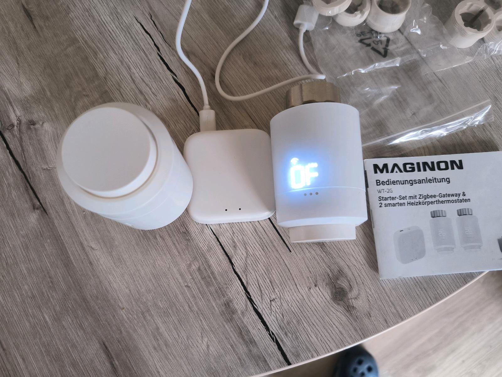 MAGINON Smarte Zigbee-Schaltzentrale & 2 Heizkörperthermostate