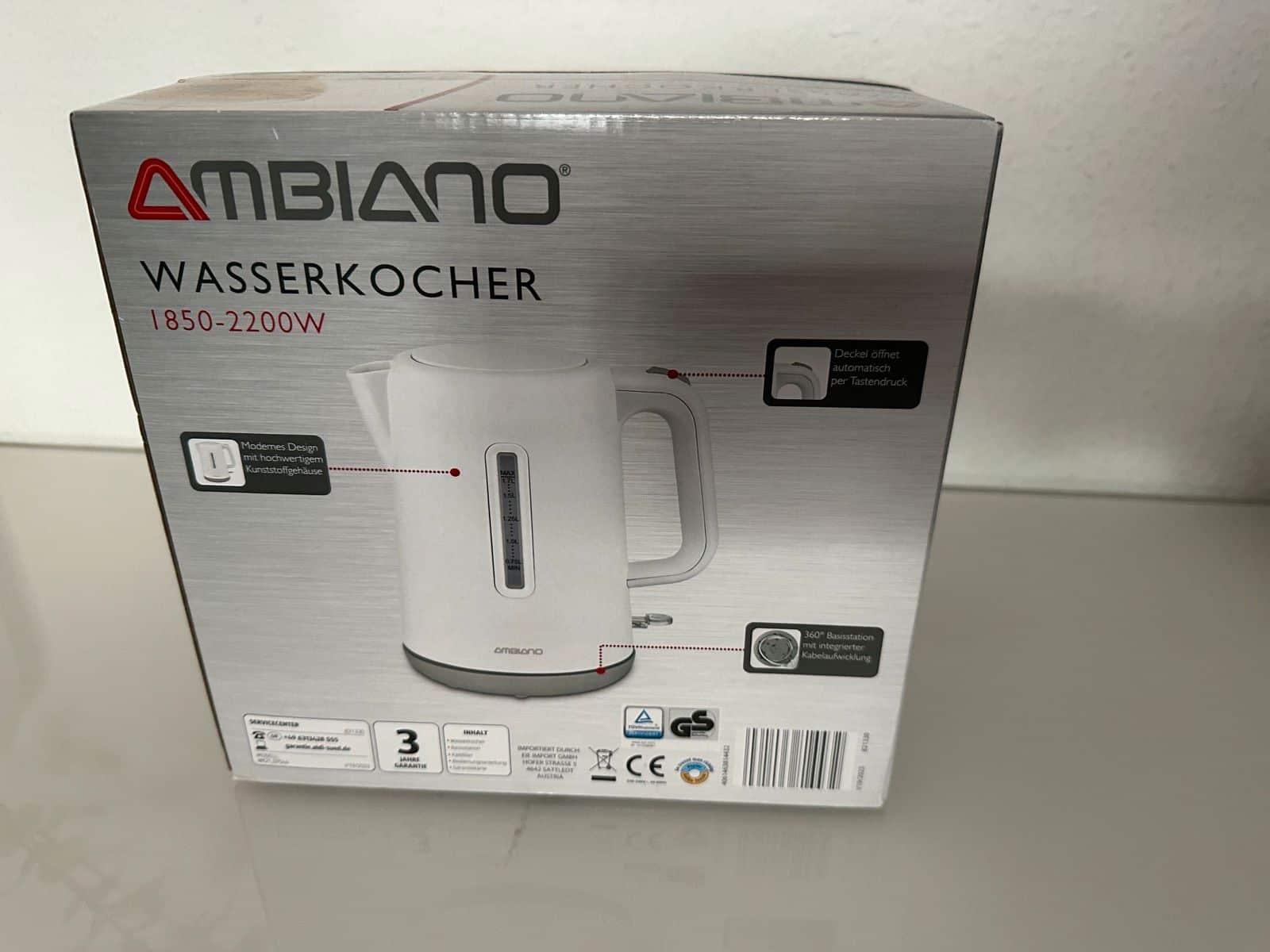 AMBIANO Wasserkocher Test