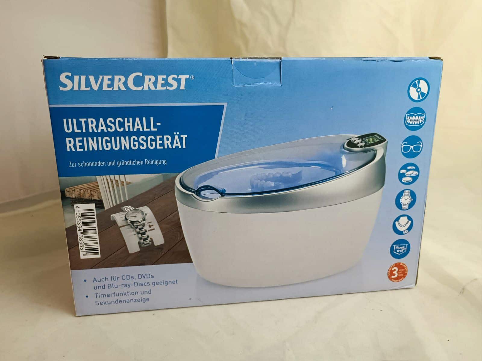 SILVERCREST® Ultraschall-Reinigungsgerät »SUR 48 D5«