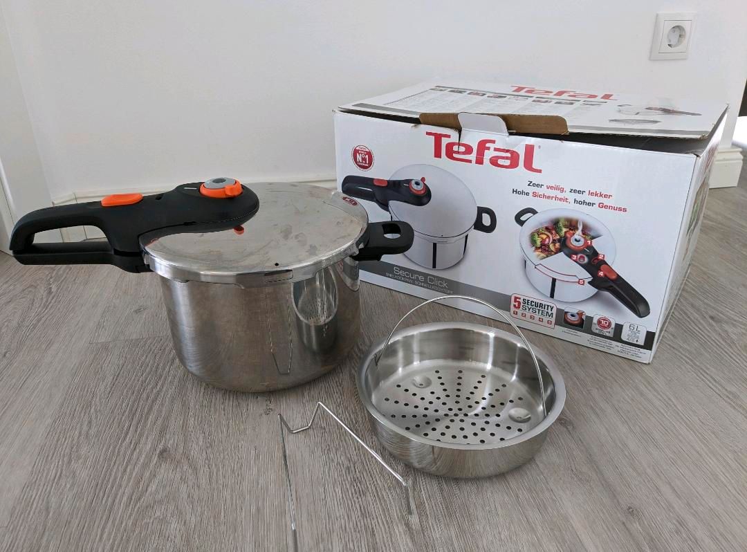 Tefal Schnellkochtopf »Secure Click« 6 l mit Korb