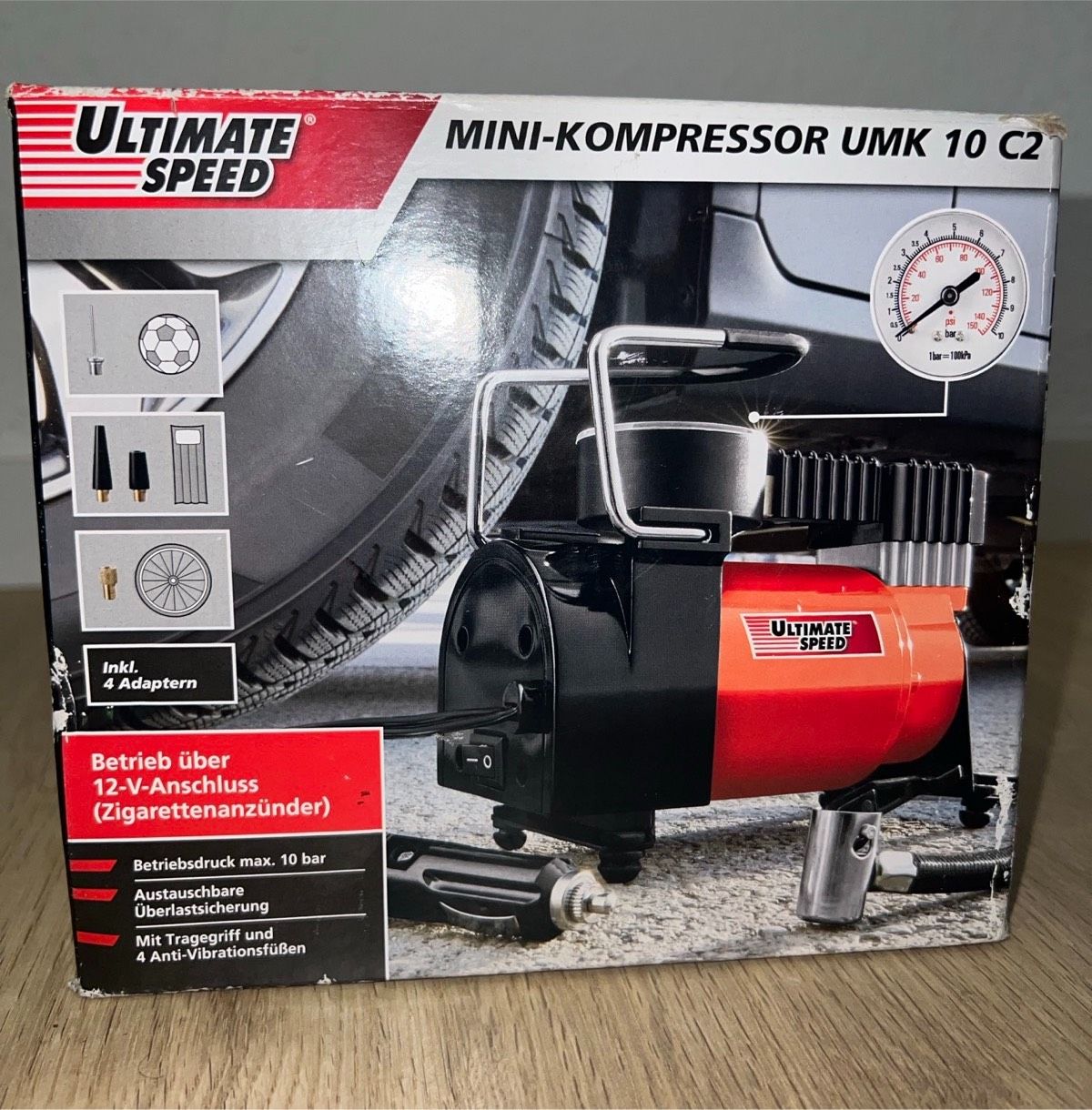 ULTIMATE SPEED® Mini-Kompressor »UMK 10 C2« Test